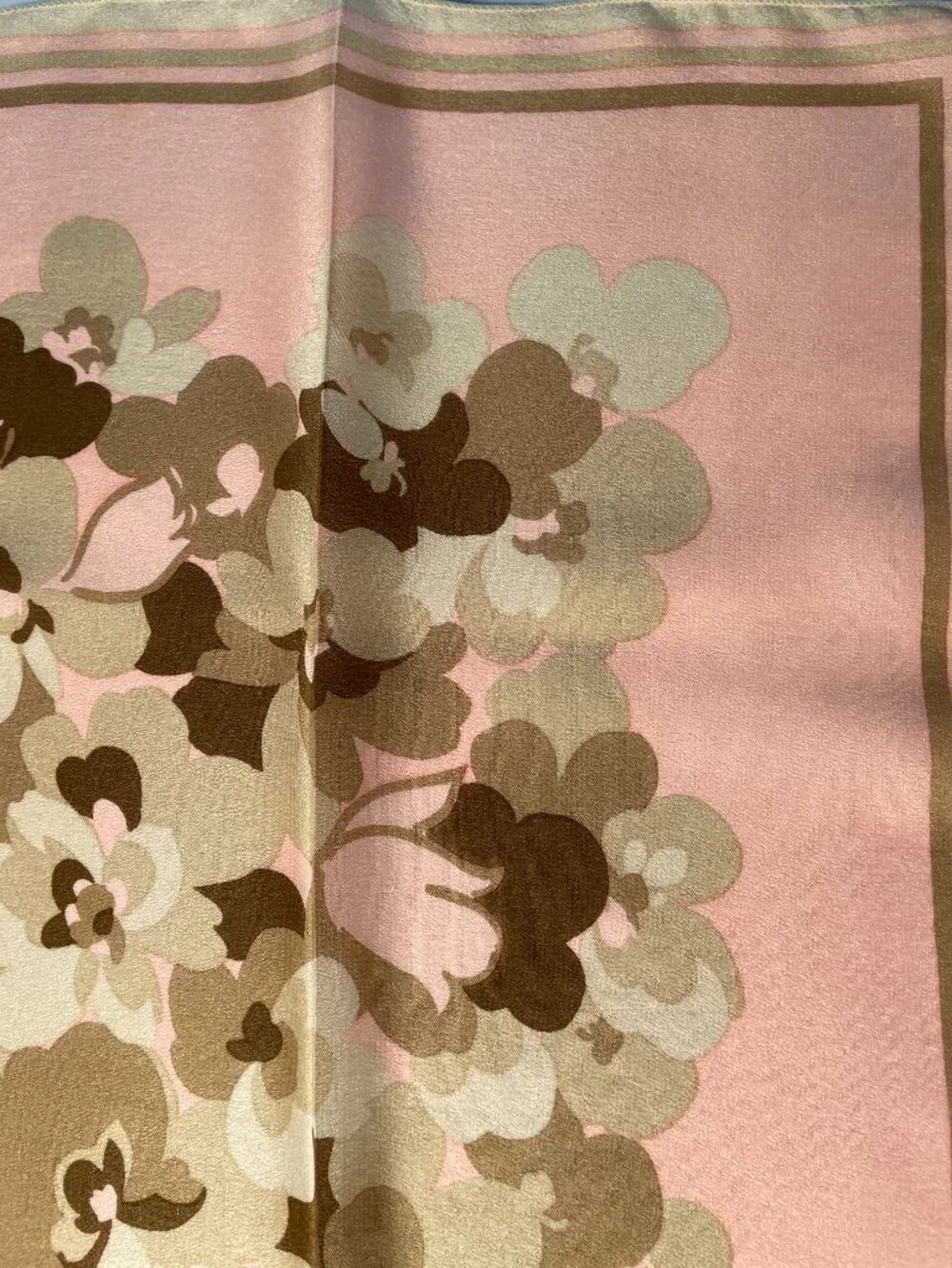 Vintage Christian Dior Floral Silk Scarf